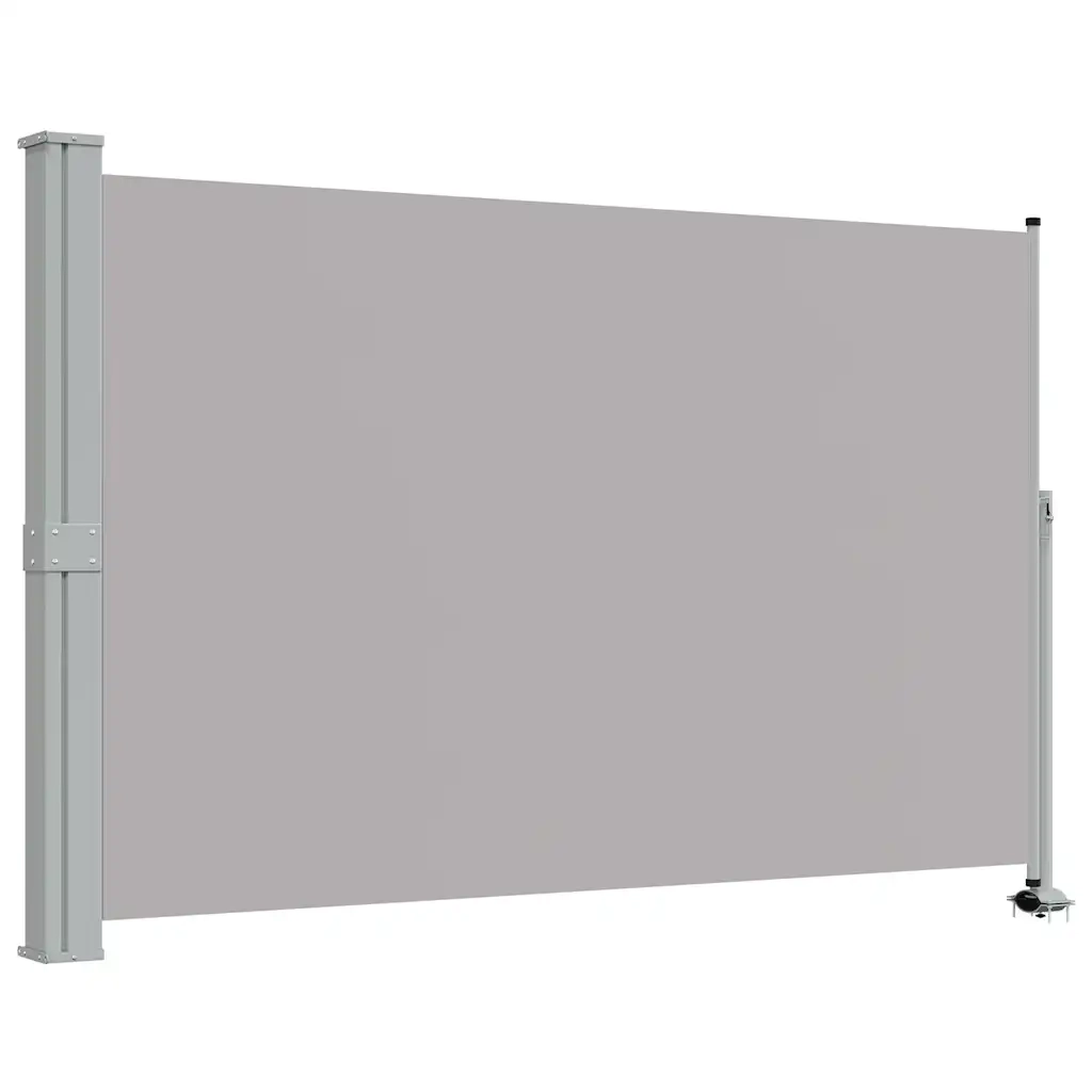 Tenda da Sole Laterale Retrattile 160 x 300 cm Grigia 45195