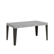 Tavolo allungabile 90x130/234 cm Flaris Premium Cemento telaio Antracite