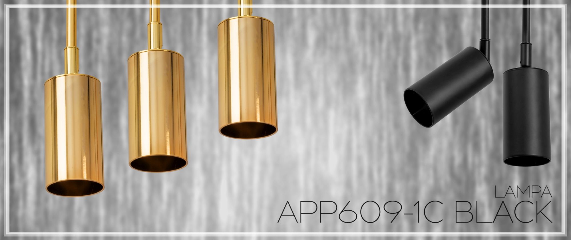 Lampada Da Soffitto Pensile Black APP609-1C