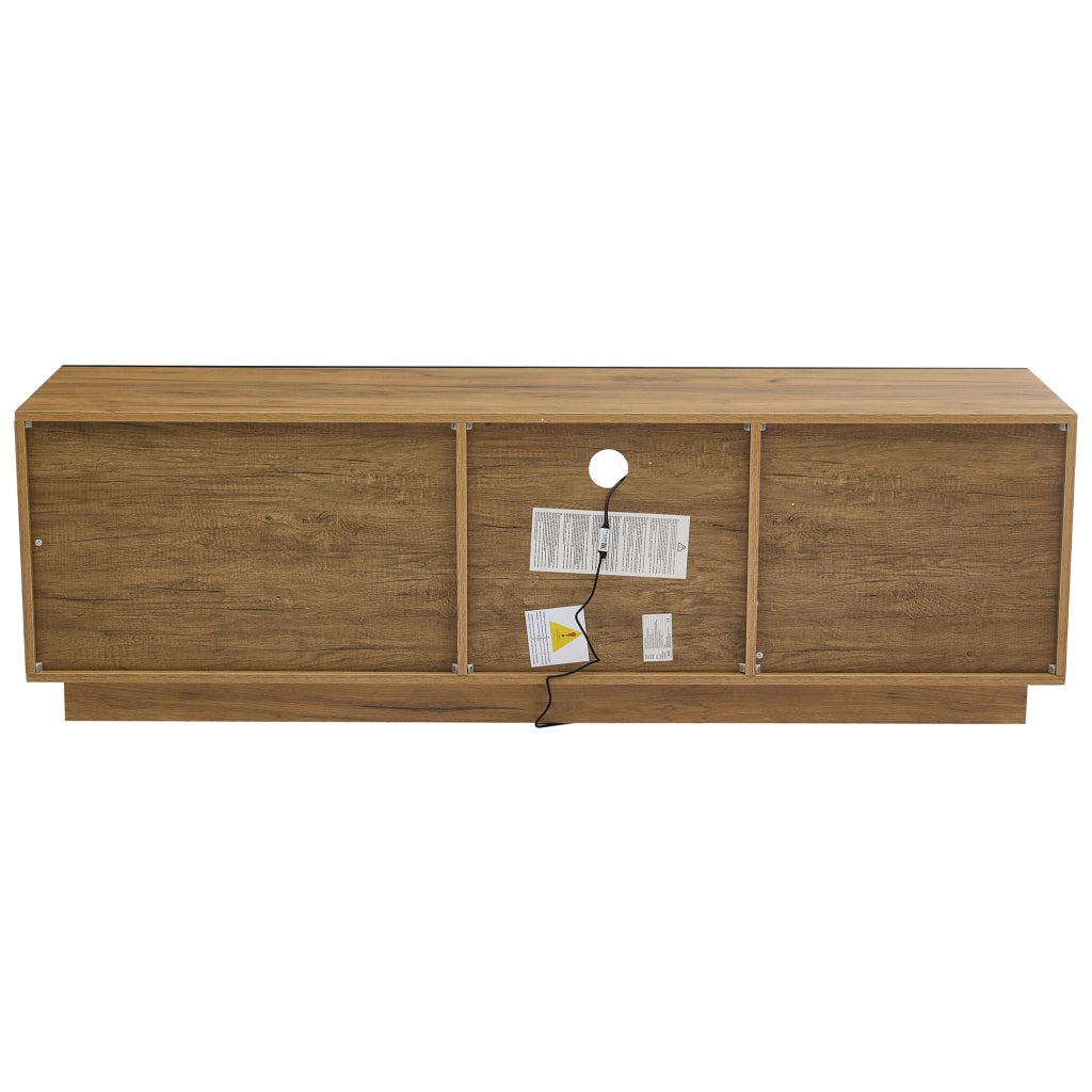 Cassettiera TV nera ed ebano in truciolare lunghezza 160 cm