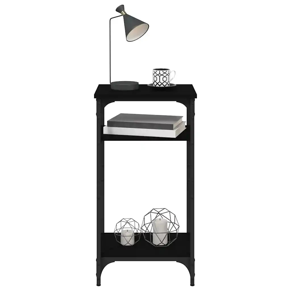 Tavolino | Tavolo laterale Nero 40x30x75 cm in Legno Multistrato