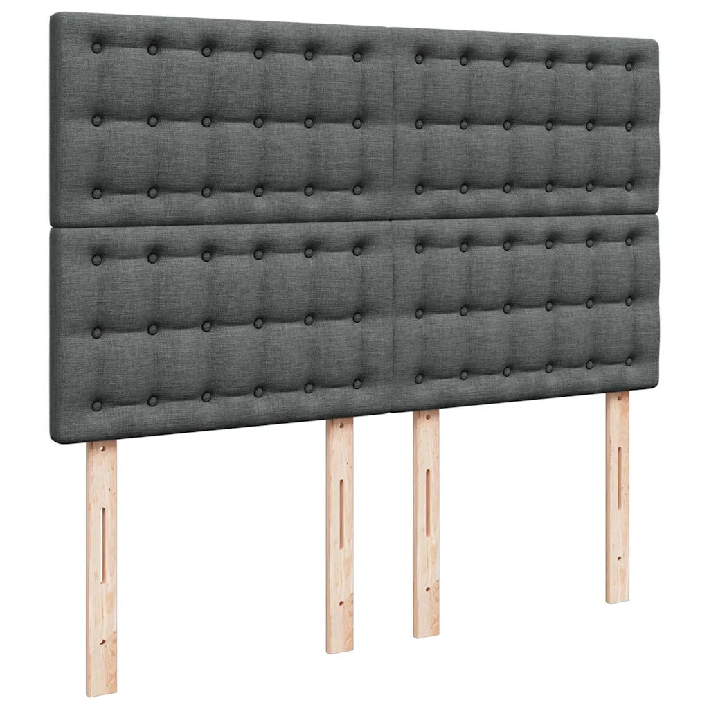 Struttura Letto Pouf con Materasso 140x200 cm in Tessuto 3313328