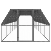 Gabbia per Polli da Esterno 3x12x2 m in Acciaio Zincato 3154380