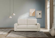 Divano sakar 2 posti medio (due sedute da 70cm) misure esterne l.168cm | latte - Mobili 2G
