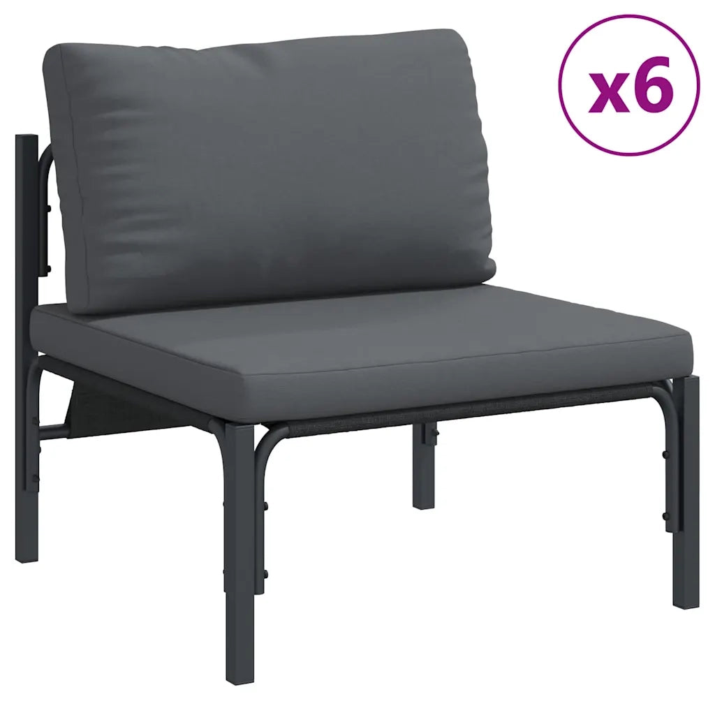 vidaXL Set Divano da Giardino 13 pcs Antracite Acciaio