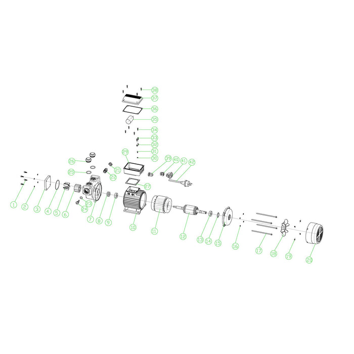 Pompa autoadescante per diesel gasolio 100 l/min 750W 230V altezza di aspirazione 3 m