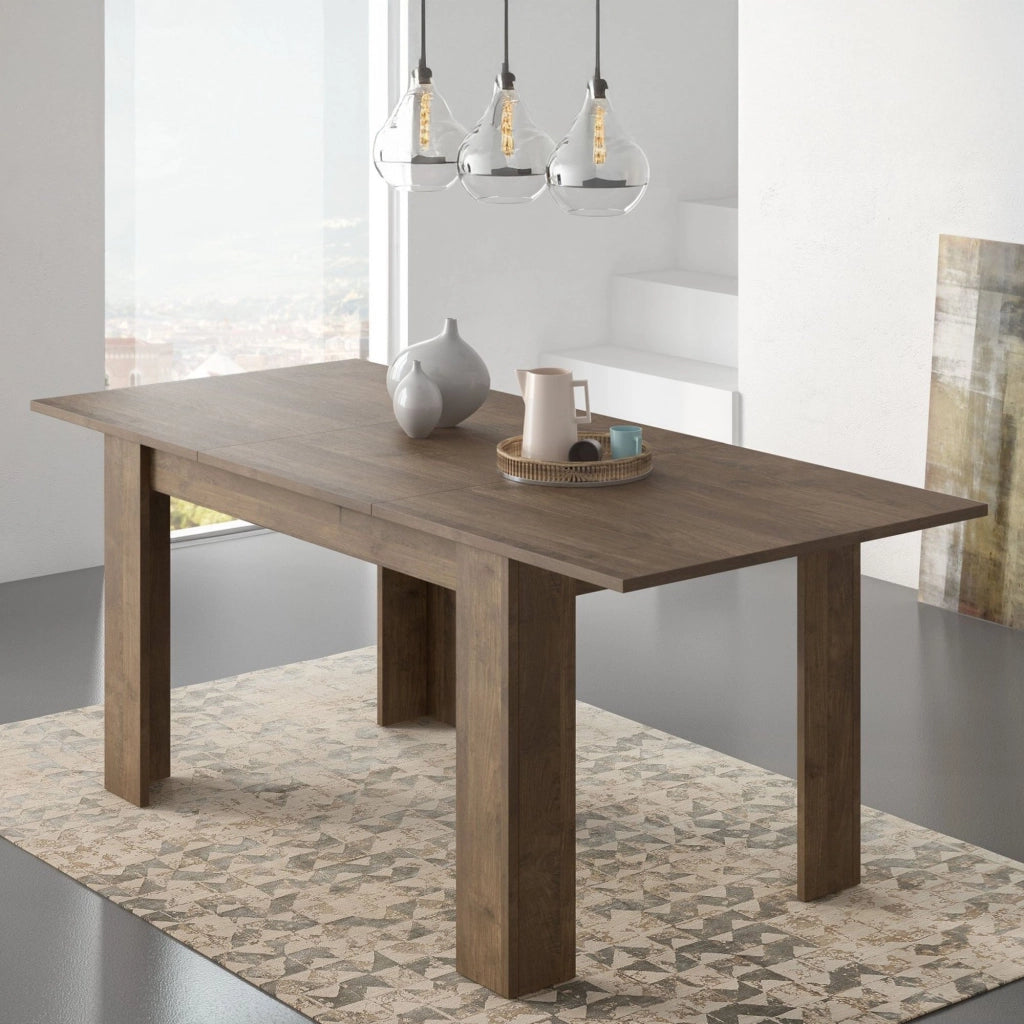 Marene, Tavolo Allungabile Allungabile, 200x90x75h cm Marrone Noce