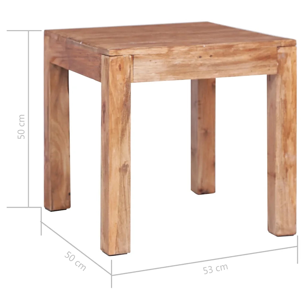 Tavolino da CaffÃ¨ 53x50x50 cm in Legno Massello di Recupero cod mxl 9127