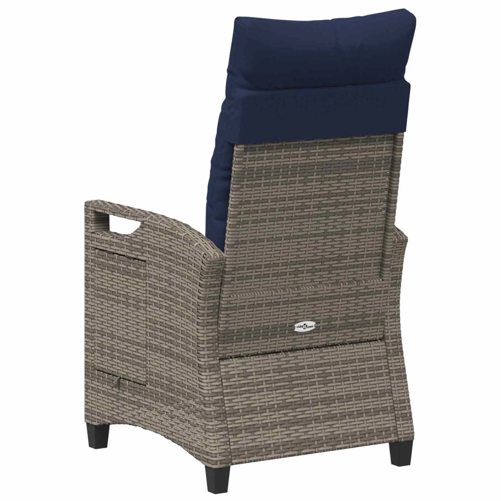 Sedia da giardino reclinabile 56 x 60 x 112 cm acciaio 42026847