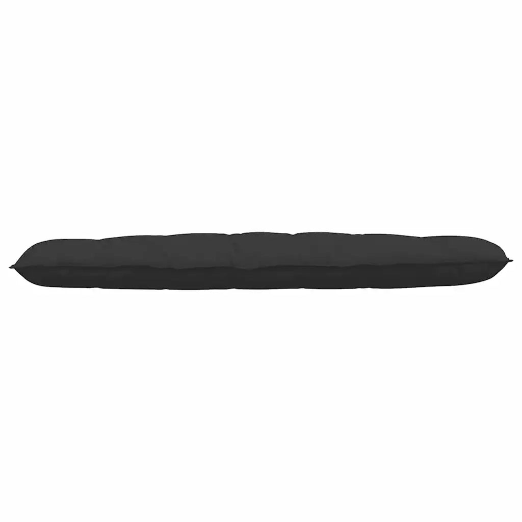Cuscino per Schiena Nero 180 x 50 cm Tessuto in Microfibra 42014948