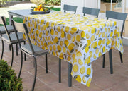 Tovaglia Per Salotto Cucina Tavolo 100% Cotone Made In Italy Lemon RP - 140x240 - Lemon