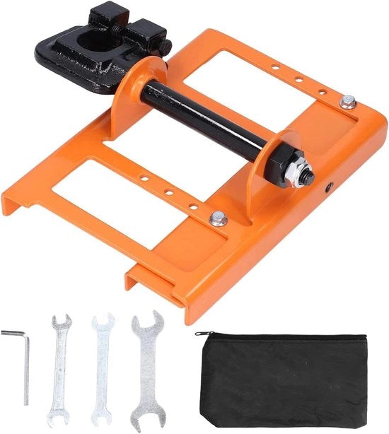 Taglia catena portatile a manovella rapida con catena in acciaio per tagliare legno e attrezzi da giardinaggio con 3 chiavi a stella
