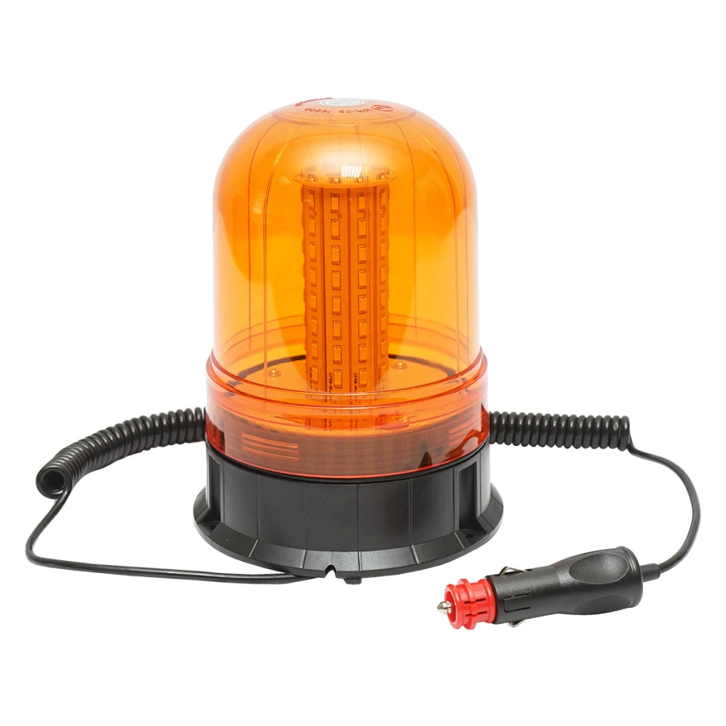 Lampeggiante LED 12–24V con base magnetica – 3 modalità luminose – IP65