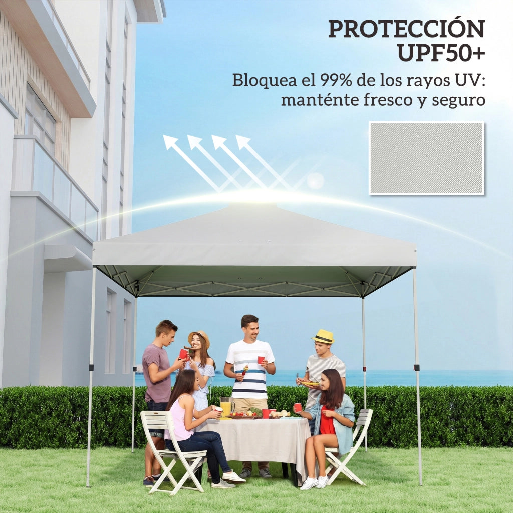 Tenda Pergola 3x3 m ¨C Zephmum ¨C Tessuto Oxford 210D UV50+ Bianco