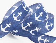 Decorativo laccio marittimo - 20 m x 25 mm - laccio blu per regali e decorazione da tavola