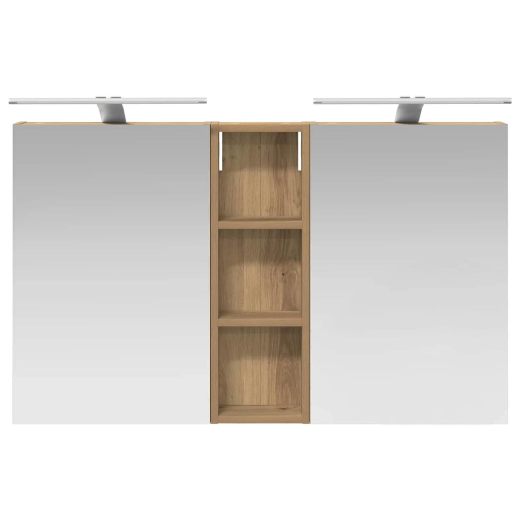 Set di Armadi da Bagno con porta 3 pcs 100 x 10,5 x 60,5 cm