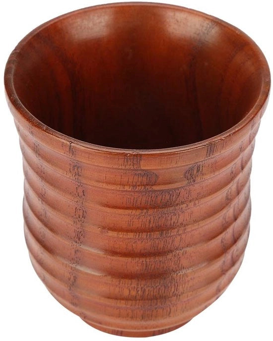 Tazza in Legno Unica Progettazione - Bicchiere in Legno - Solida - Salutare - Ecologica - Tenuta Comoda - Bicchiere in Legno per Bere