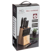 Set Coltelli con Ceppo, 11 Pezzi + Affilatore
