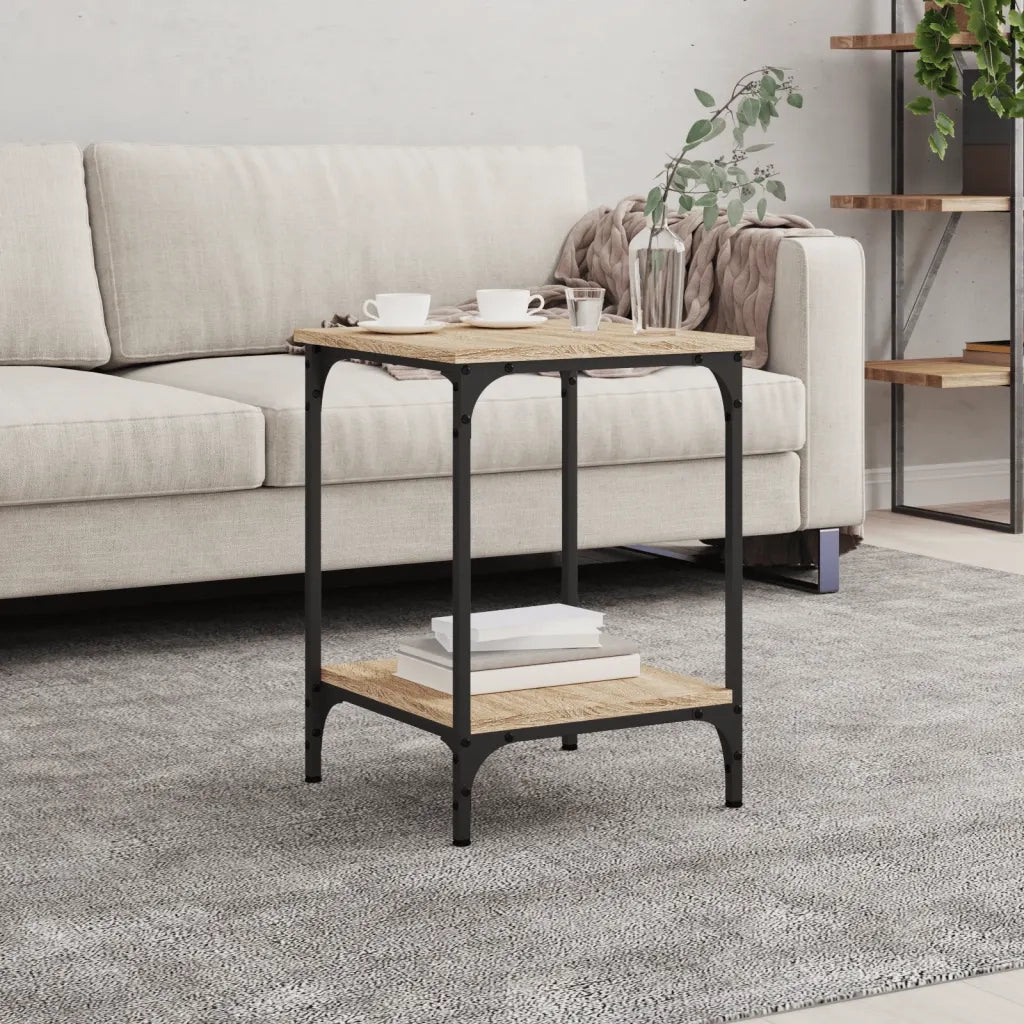 Tavolino da Salotto Rovere Sonoma 40x40x55 cm Legno Multistrato 832824