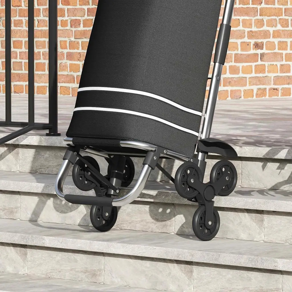Carrello della spesa Nero 47 x 39 x 100,5 cm Tessuto Oxford 42002337