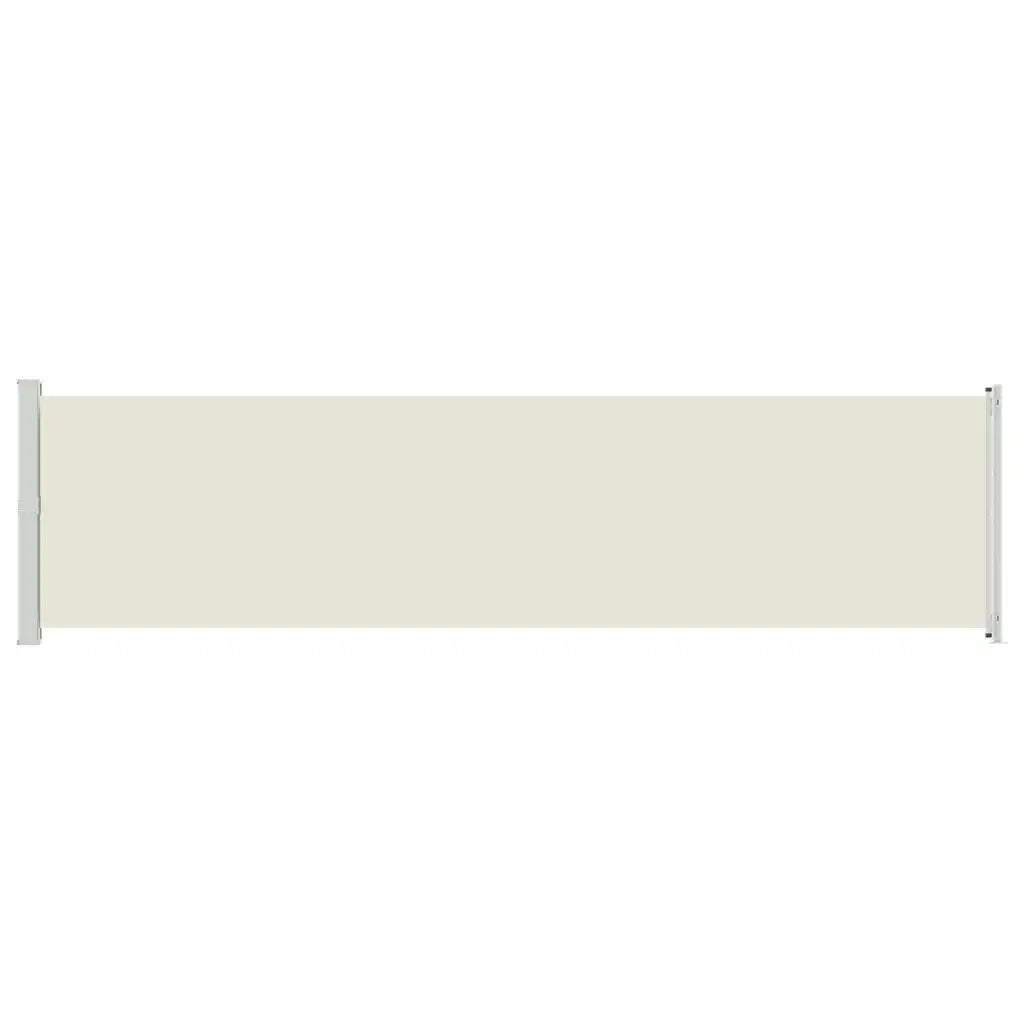 Tenda Laterale Retrattile per Patio 614x160 cm Crema 313376