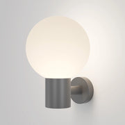 Lampada Da Parete Moderna Da Esterno Alluminio Grigio 1 Luce E27 60W Ip54
