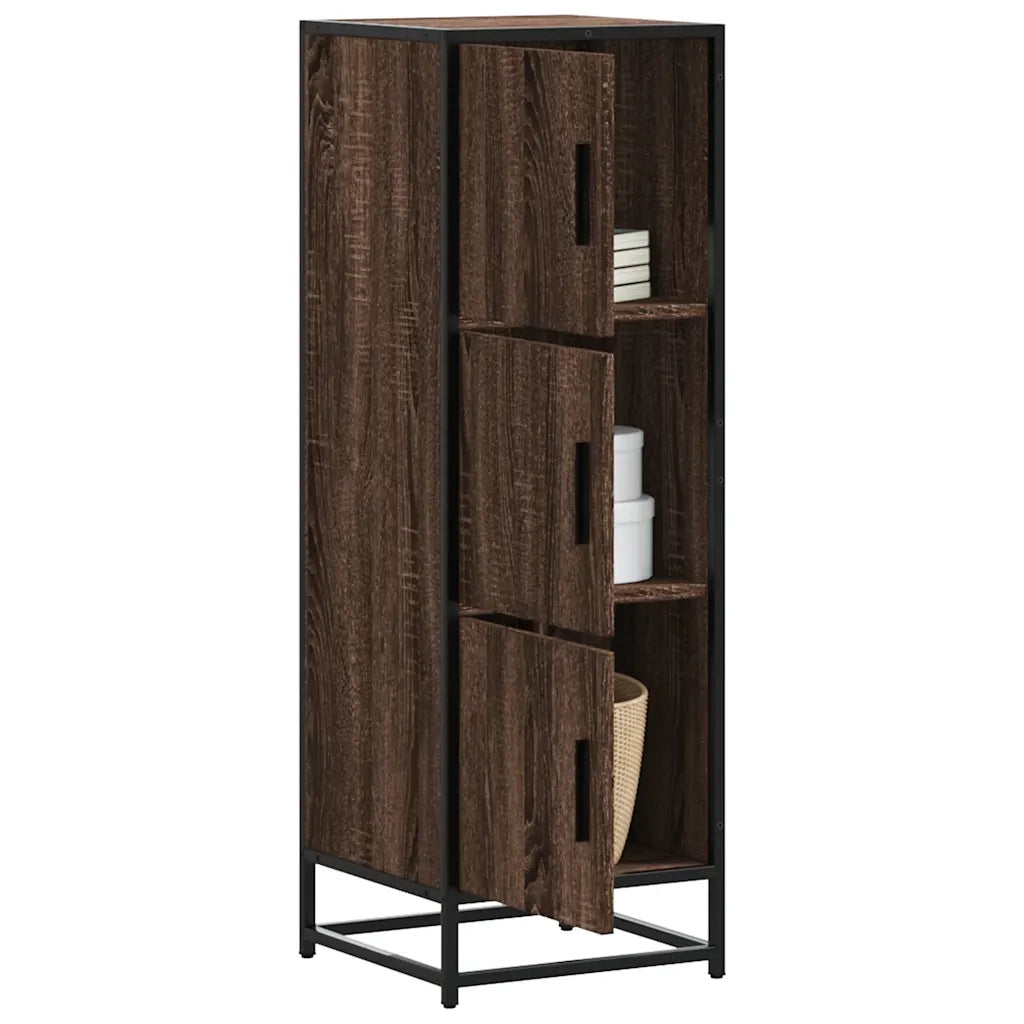 Credenza Rovere Marrone Legno Multistrato Metallo 849068