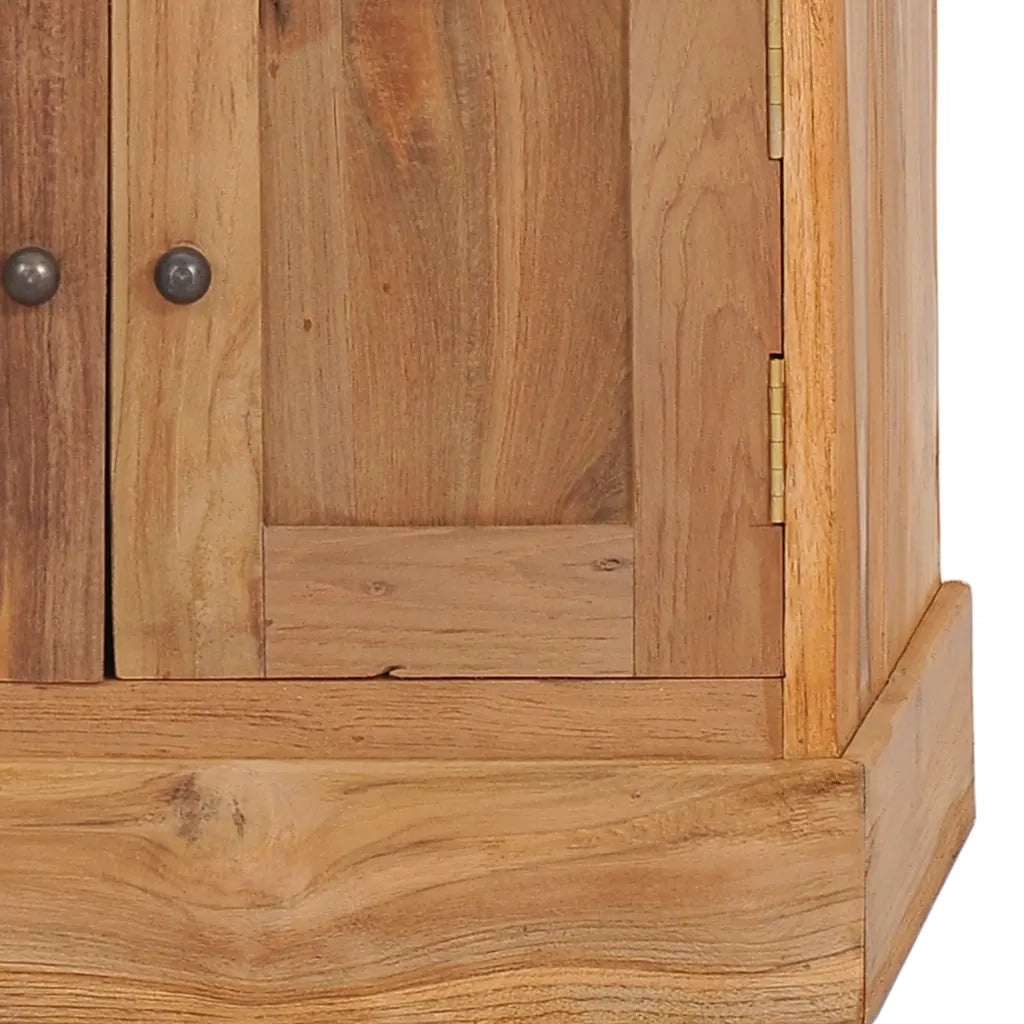 Credenza Angolare 60x45x60 cm in Legno Massello di Teak 288898
