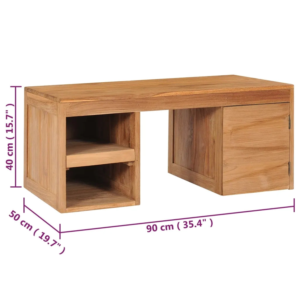 Tavolino da Salotto 90x50x40 cm in Legno Massello di Teak 288902