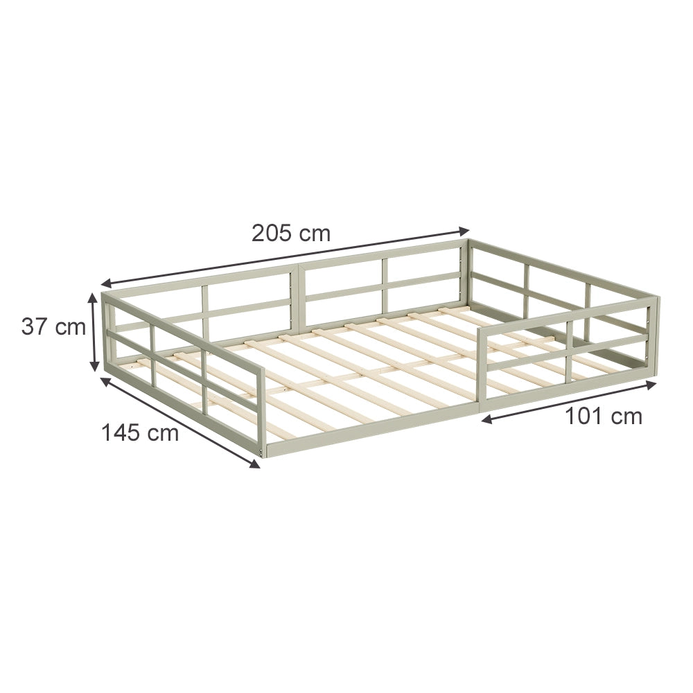 Vitalispa Letto per bambini Grigio 205 x 145 cm senza materasso