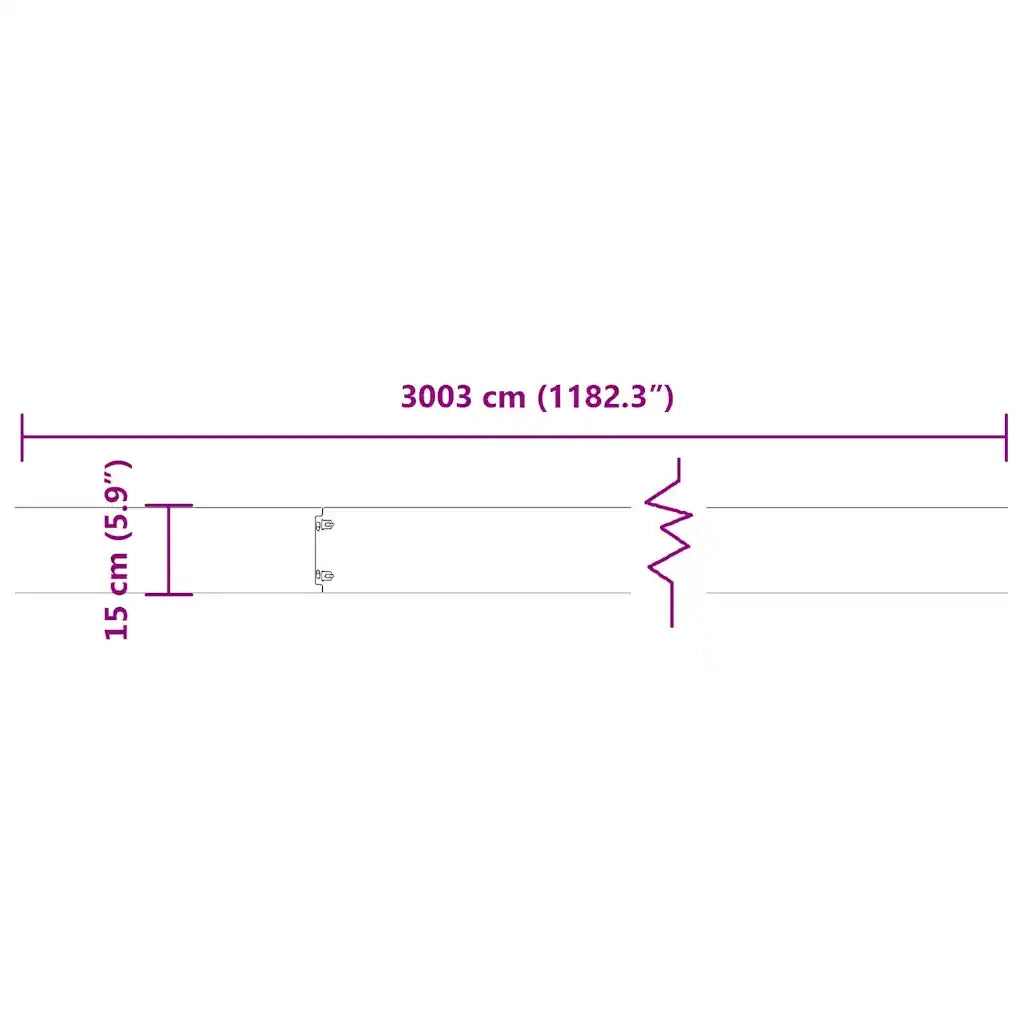 Bordure per Prato 30 pz 15x103 cm Acciaio Inossidabile
