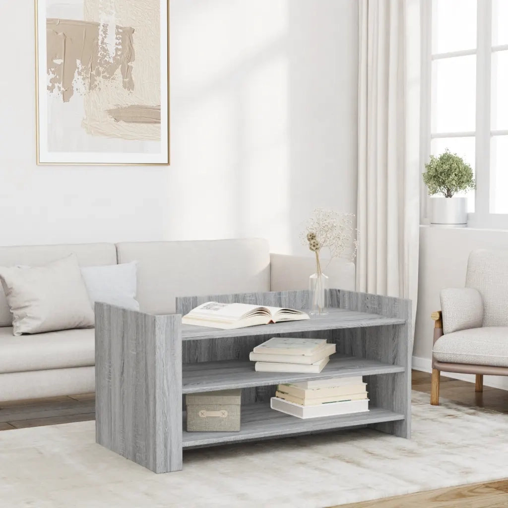 Tavolino salotto | Tavolino da caff¨¨ | Tavolino da Soggiorno Grigio Sonoma 100x50x50 cm Legno Multistrato