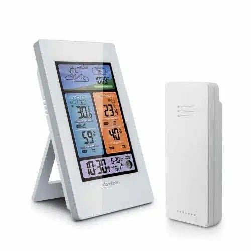 STAZIONE METEO VERTICALE A COLORI CON SONDA DA ESTERNO WIRELESS AVIDSEN
