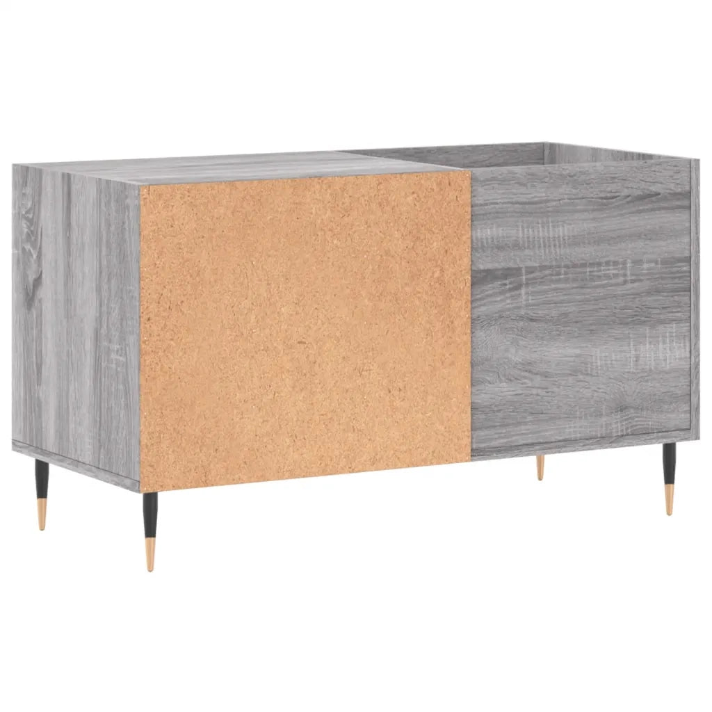 Mobile Porta Dischi Grigio Sonoma 85x38x48 cm Legno Multistrato 831698