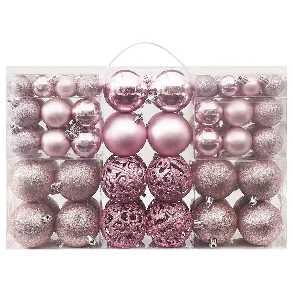 Set Palline di Natale 100 pz Rosa CFW2462620
