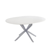 Vicco tavolo da pranzo allungabile Bianco/Grigio 120 x 76.5 cm Estensibile