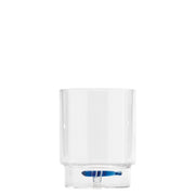Zafferano Set 6 Bicchieri Teca Tumbler Collezione Mare Decoro Sardina in Vetro Borosilicato Lavorati a Mano Alta Resistenza Design Impilabile