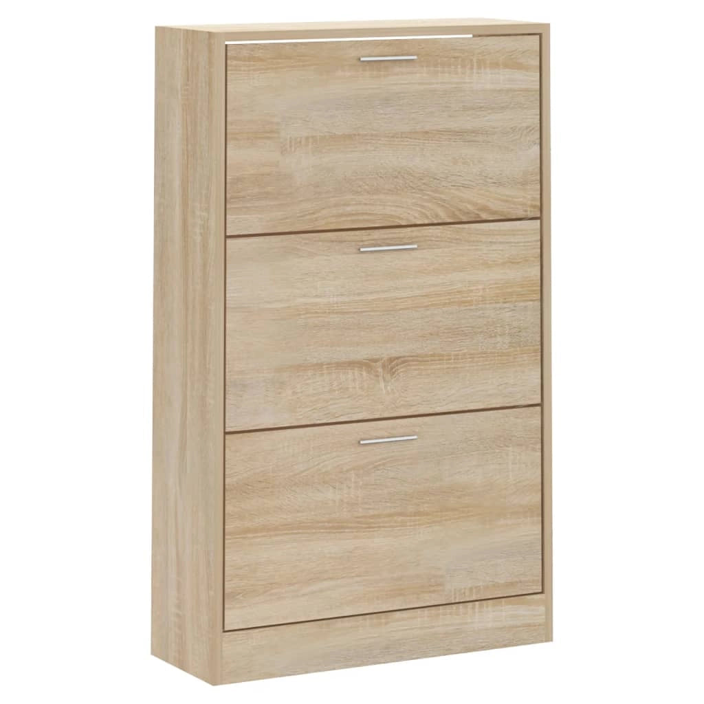 Scarpiera mobile contenitore per scarpe mobile per ingresso/corridoio/soggiorno legno Sonoma 63 x 24 x 103 cm legno ingegnerizzato marrone 02_0021721