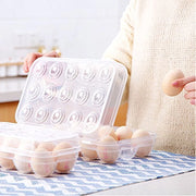 Trade Shop - Portauovo Porta Uovo 15 Posti Con Divisorio Per Uova In Plastica Contenitore -