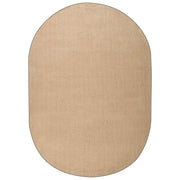 Tappeto Shaggy beige 160 x 230 cm, tappeto ovale moderno a pelo lungo, tuftato a macchina