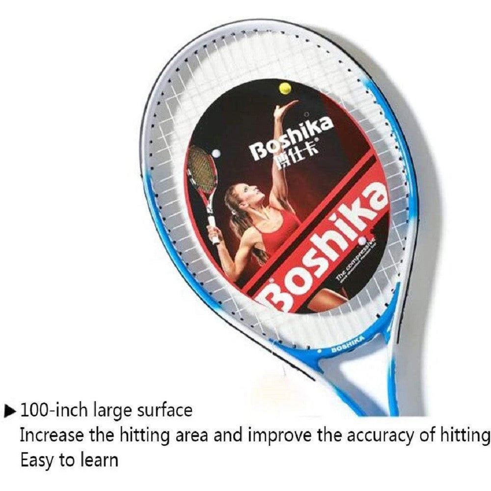 Trade Shop - Racchetta Da Tennis Adulti Borsa Trasporto Rete Da Badminton Giochi All'aperto -