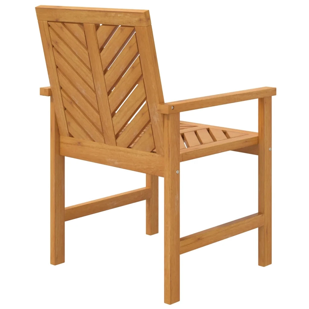 Sedie da Pranzo da Giardino 2pz Legno Massello di Acacia 362227