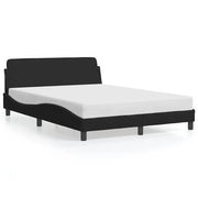 Letto matrimoniale | Letto per adulti | Giroletto Dover Nero 140x200 cm in Velluto