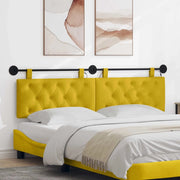 Testiera sospesa Con luce LED Giallo Velluto