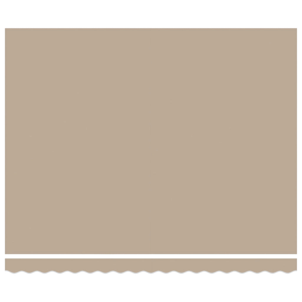 Tenda Retrattile Manuale con LED Beige 400x350 cm