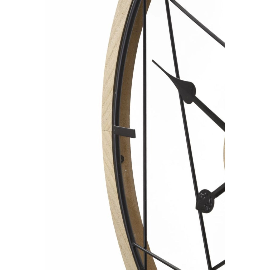Orologio da Parete VKH261, Marrone, Metallo, 60x2,5x60 cm