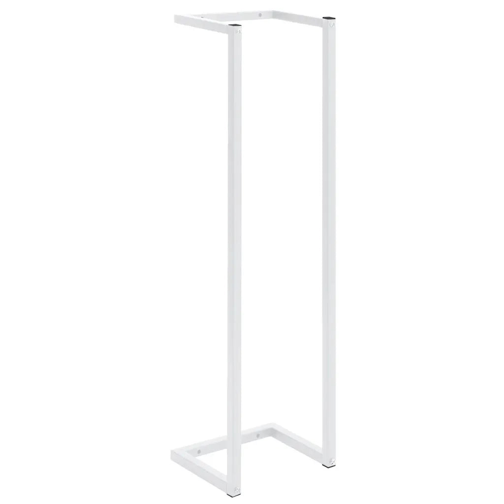 Portasciugamani Bianco 25x20x95 cm in Acciaio 336117