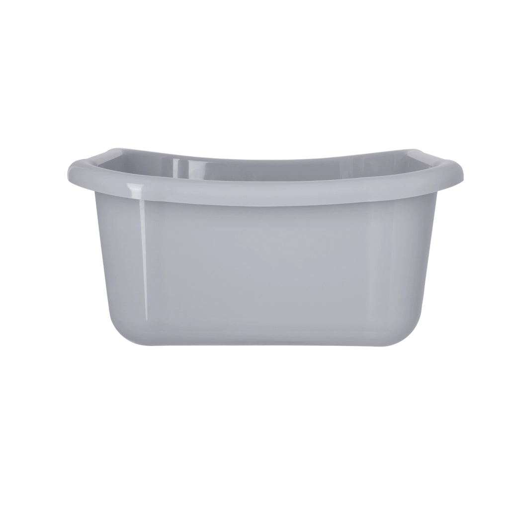 Bacinella quadrata in plastica KADAX da 8 litri con manici, colore grigio