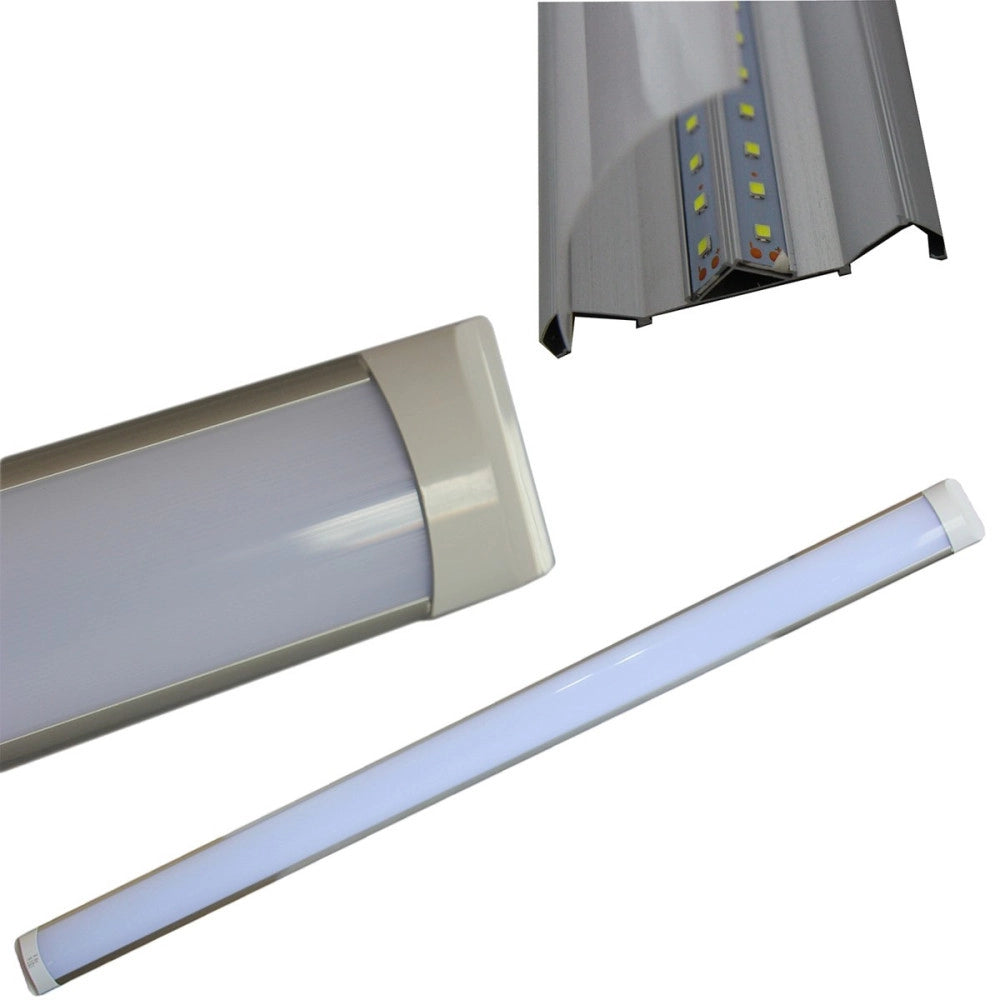Trade Shop - Plafoniera Applique A Led Slim Smd Soffitto Lampada Profilo Spessore 27mm Luce - -bianco Freddo   150 Cm   -