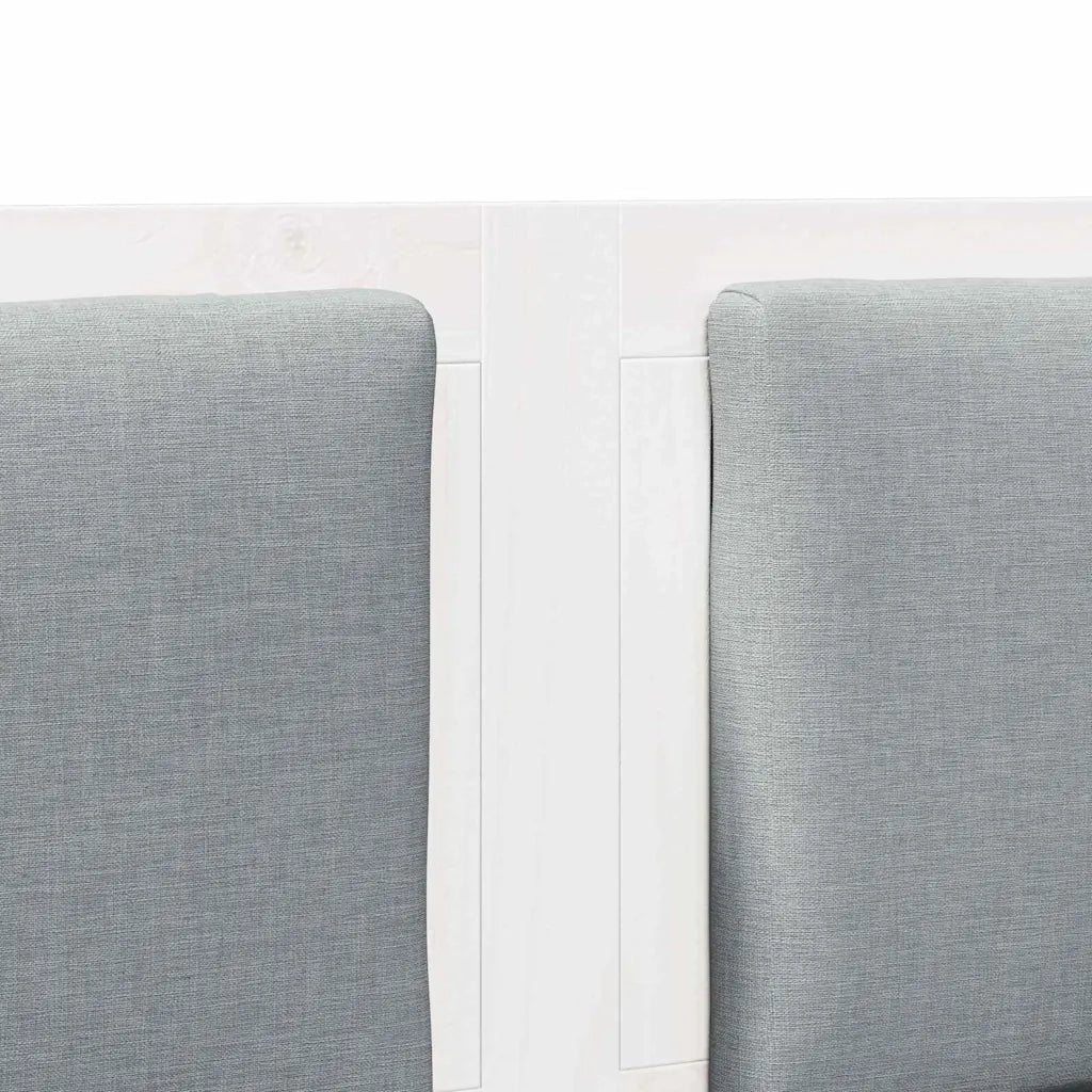 Testiera Altro Bianco 135 cm Legno di pino massello 878963